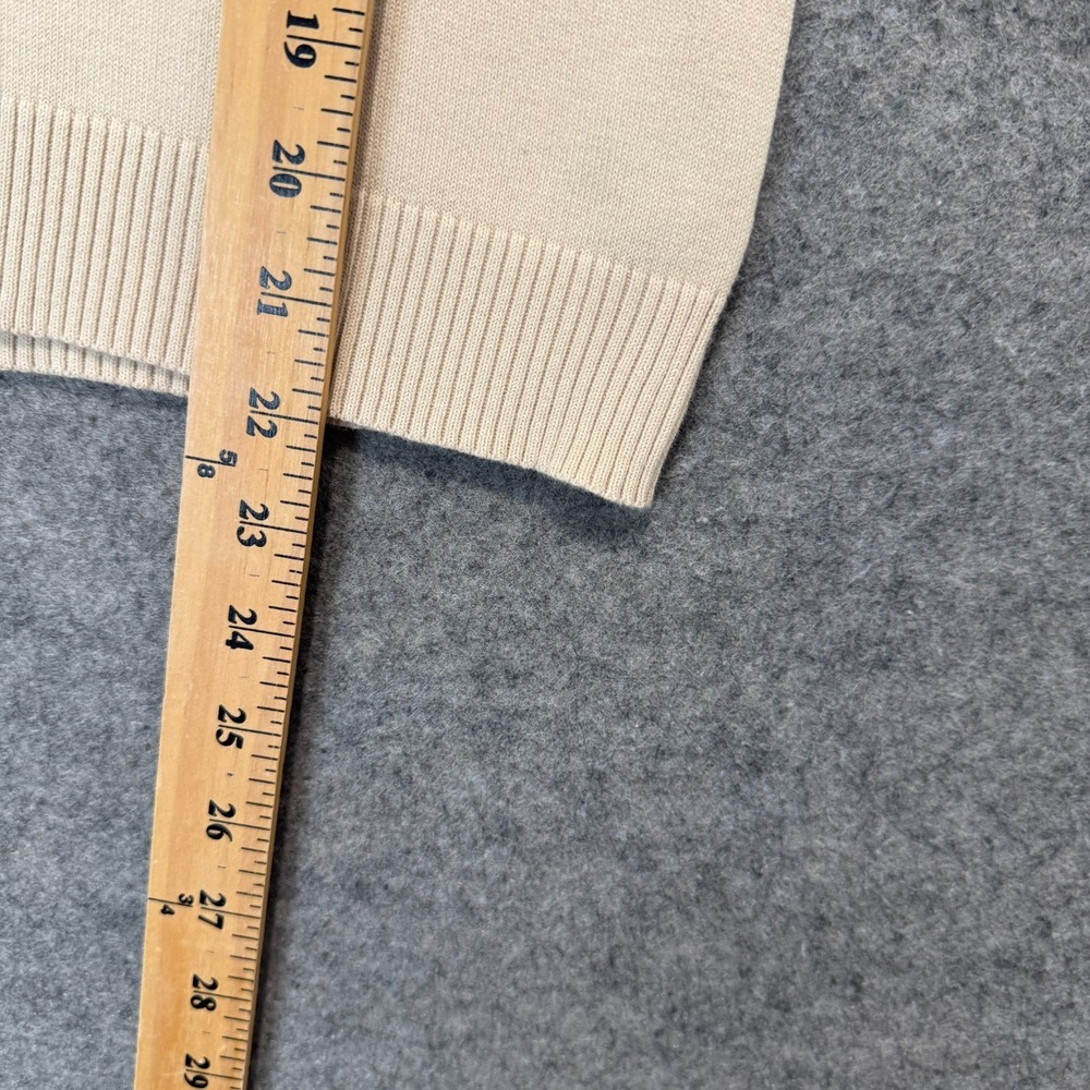 Lauren‎ Ralph Lauren 1/4 Hunting Sweater Womens Medium Suede Shoulder Patch - Picture 9 of 13